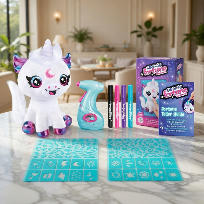 Airbrush Plush - Cosmic Unicorn-1