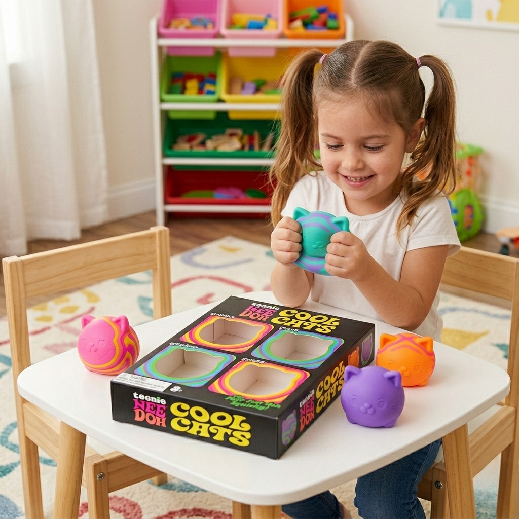 Needoh Cool Cats Teenie  Multi-Pack