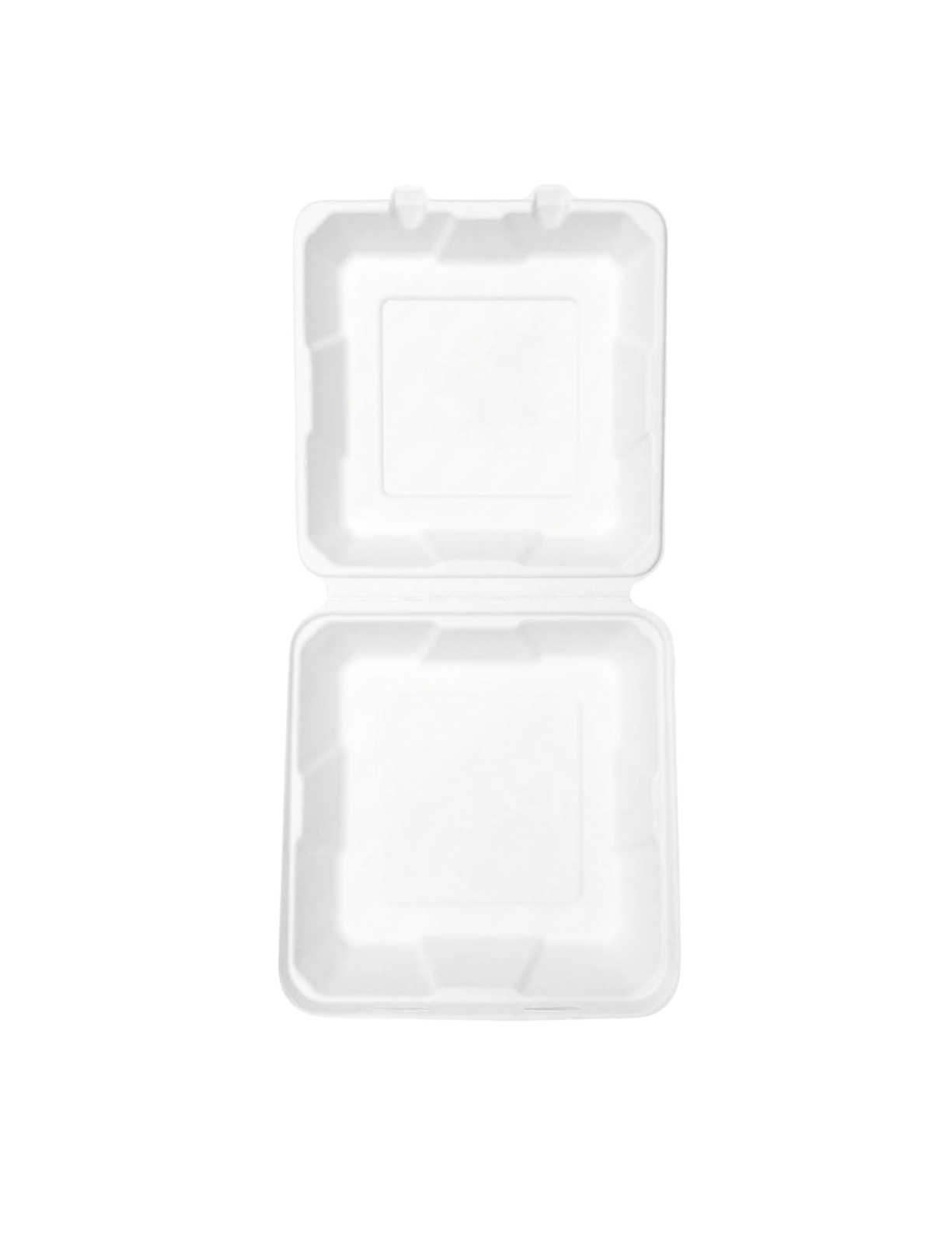 Bagasse Clamshell - 8x8"-4