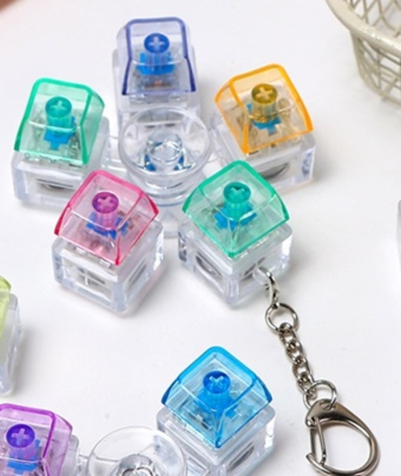 5 Key Light Up Spinning Top Keychain-1
