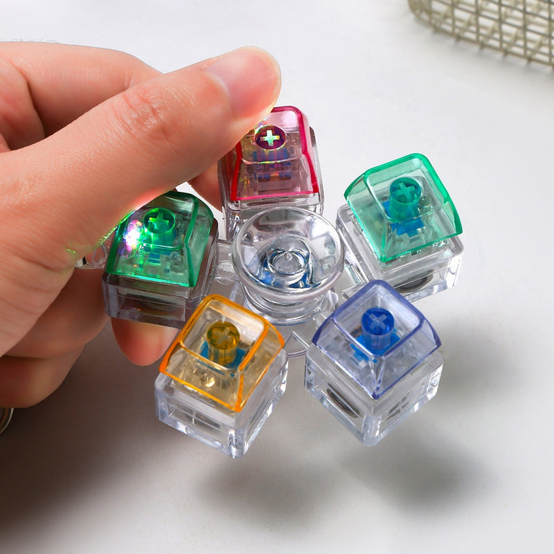 5 Key Light Up Spinning Top Keychain-4