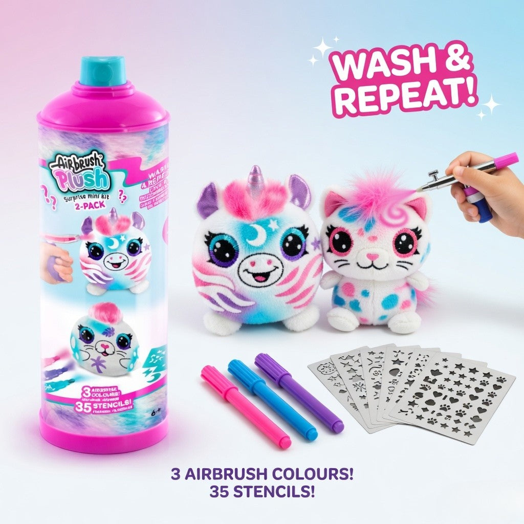Airbrush Plush - Mini Mystery 2Pack-1