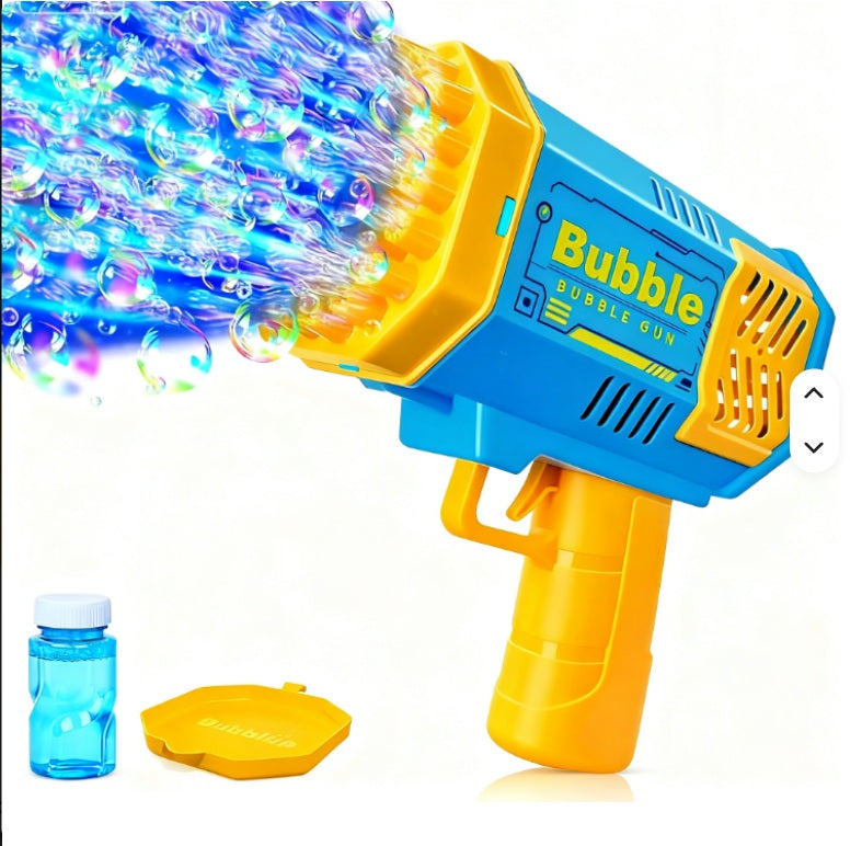 Automatic Bubble Gun Toy – Multi-Bubble Blaster for Kids Outdoor Play & Parties - Blue Colour-6