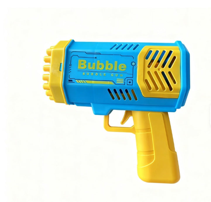Automatic Bubble Gun Toy – Multi-Bubble Blaster for Kids Outdoor Play & Parties - Blue Colour-5