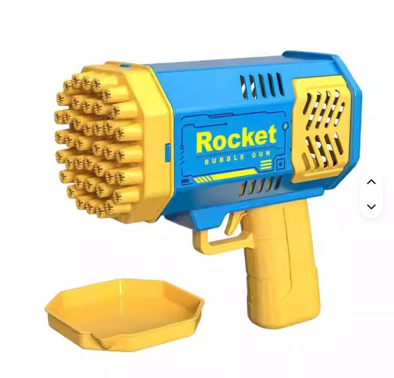 Automatic Bubble Gun Toy – Multi-Bubble Blaster for Kids Outdoor Play & Parties - Blue Colour-1