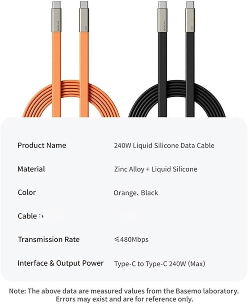Foldable Phone Docking Stand with 240W High Speed Transmission Type C Fast Charging Cable 1.2M - Black-6