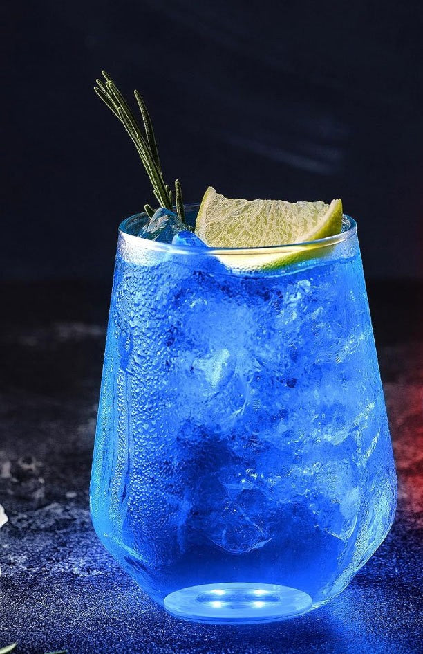 LED Light Up Coaster for Glass / Tumbler / Bottle - Blue 10pc Set-3