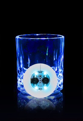 LED Light Up Coaster for Glass / Tumbler / Bottle - Blue 10pc Set-13