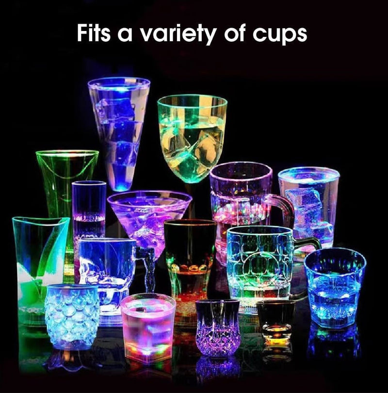 LED Light Up Coaster for Glass / Tumbler / Bottle - Yellow 10pc Set-8