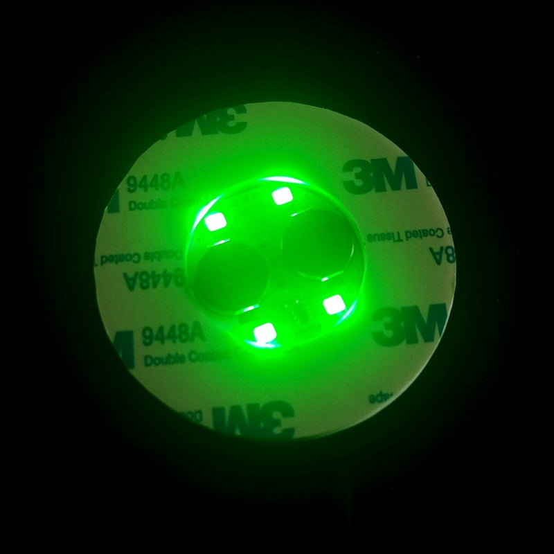 LED Light Up Coaster for Glass / Tumbler / Bottle - Green 10pc Set-13