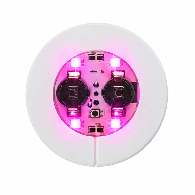 LED Light Up Coaster for Glass / Tumbler / Bottle - Pink 10pc Set-1