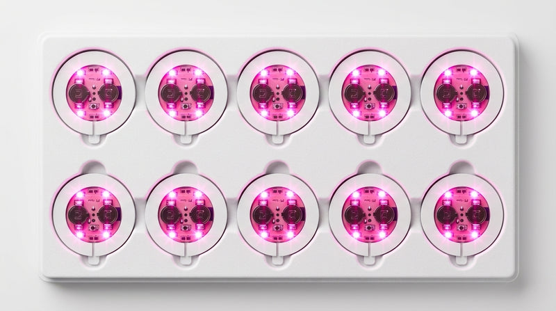 LED Light Up Coaster for Glass / Tumbler / Bottle - Pink 10pc Set-3