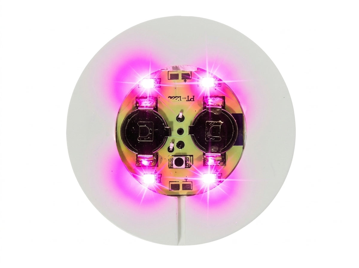 LED Light Up Coaster for Glass / Tumbler / Bottle - Pink 10pc Set-13