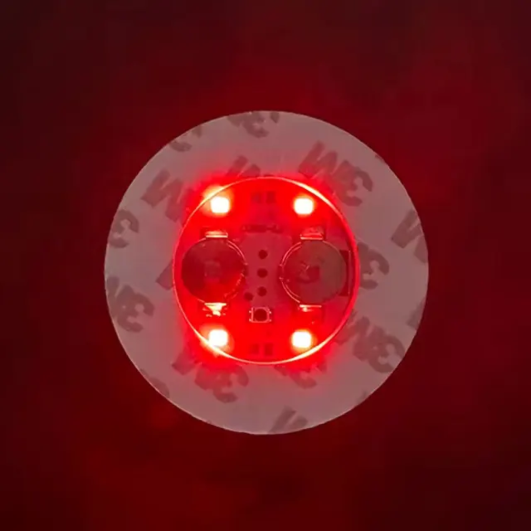 LED Light Up Coaster for Glass / Tumbler / Bottle - Red 10pc Set-14