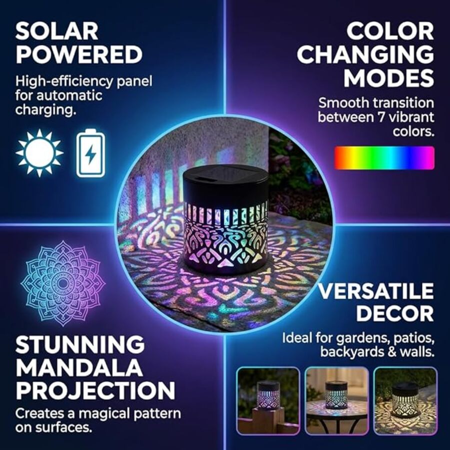 Yellow Colour Solar Mandela Garden Light-7