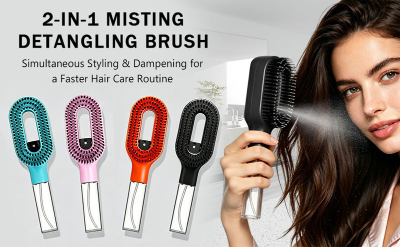 2-In-1 Detangler Hair Brush Blue-8