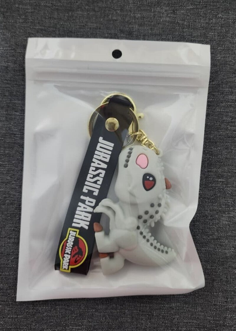 Adorable Dinosaur Grey - Bag Charm with Wrist Strap Keychain-2