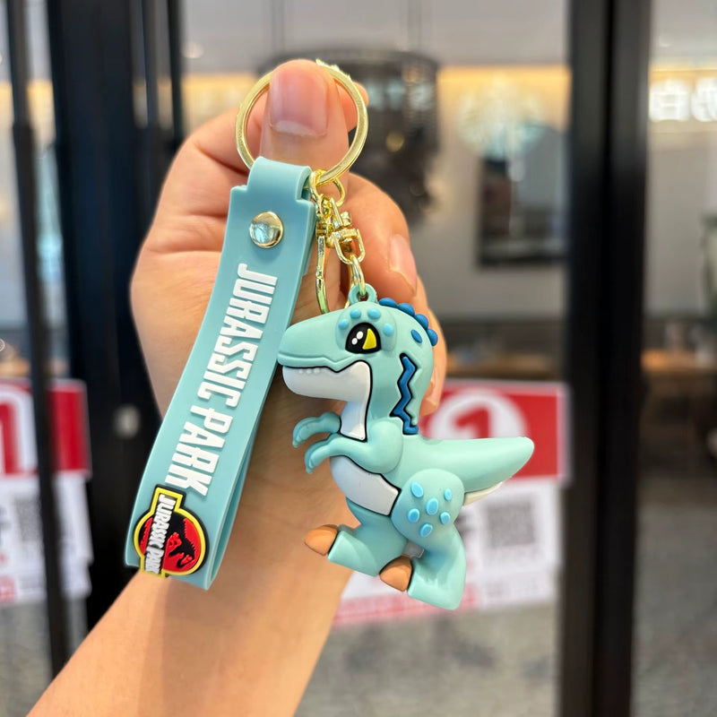 Adorable Dinosaur Light Green - Bag Charm with Wrist Strap Keychain-1