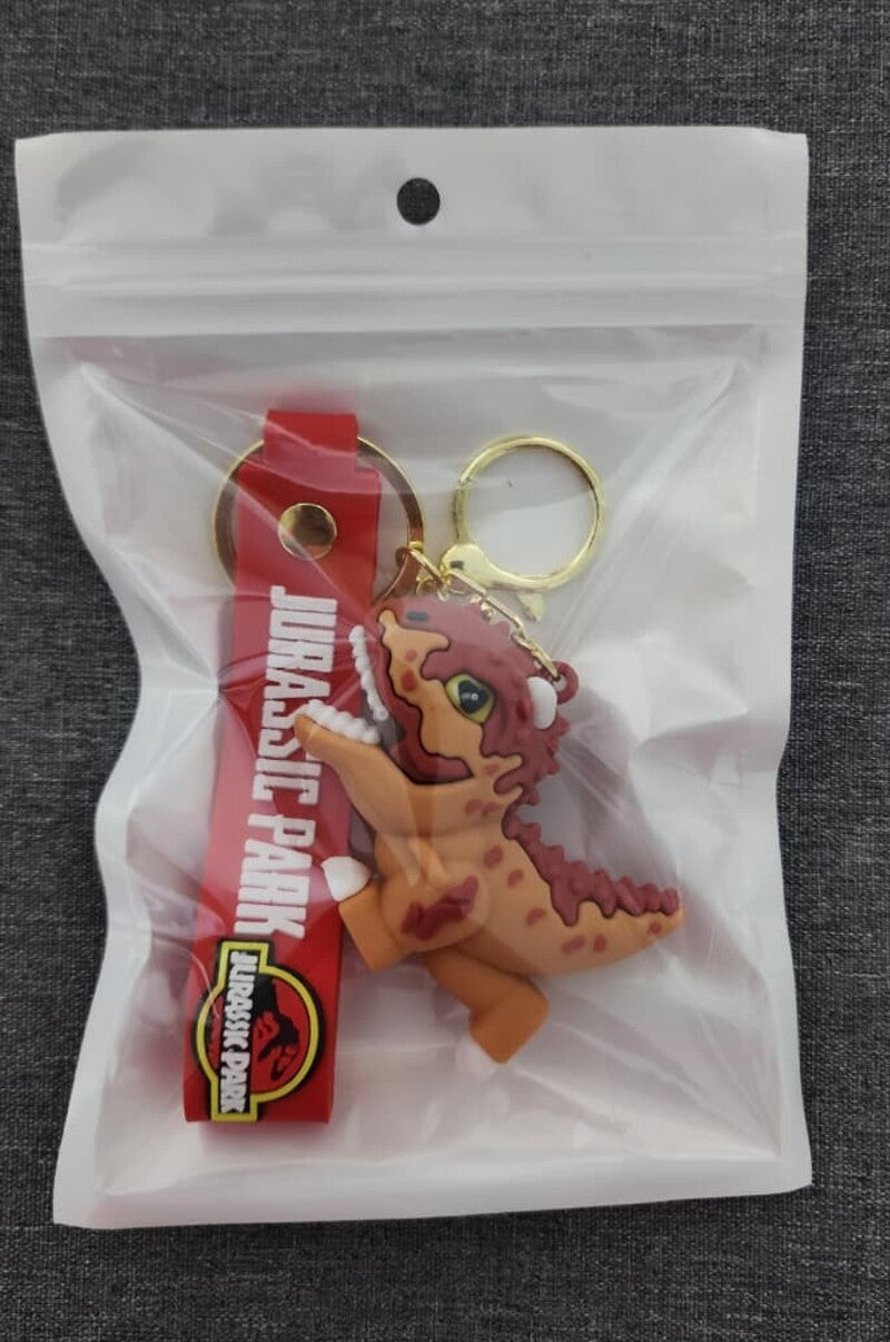 Adorable Dinosaur Small Brown - Bag Charm with Wrist Strap Keychain-2