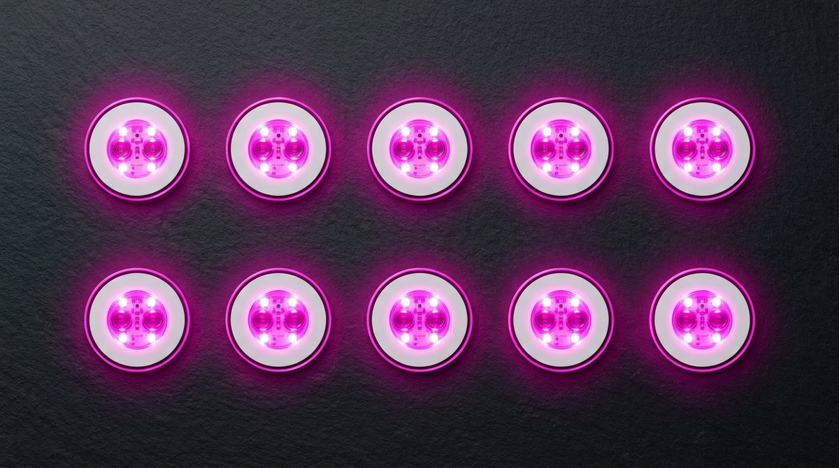 LED Light Up Coaster for Glass / Tumbler / Bottle - Pink 10pc Set-4