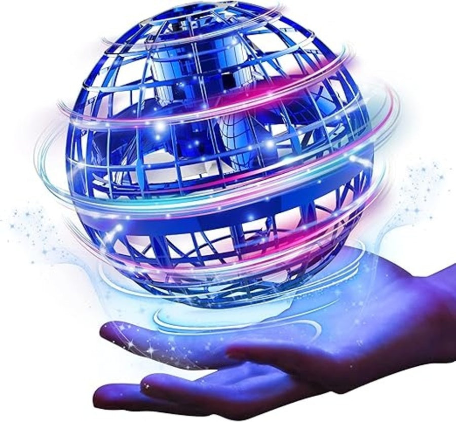 Rechargeable LED Flying Hover Ball - Blue
