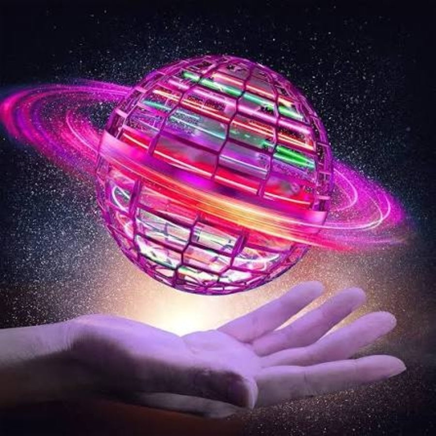Rechargeable LED Flying Hover Ball - Pink-1