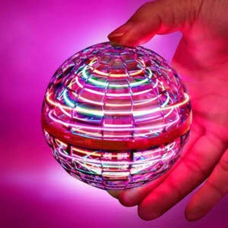 Rechargeable LED Flying Hover Ball - Red-2