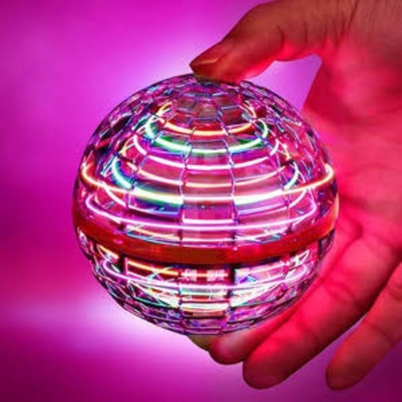 Rechargeable LED Flying Hover Ball - Red-2