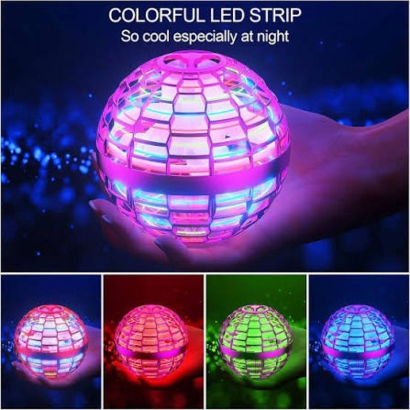 Rechargeable LED Flying Hover Ball - Red-1