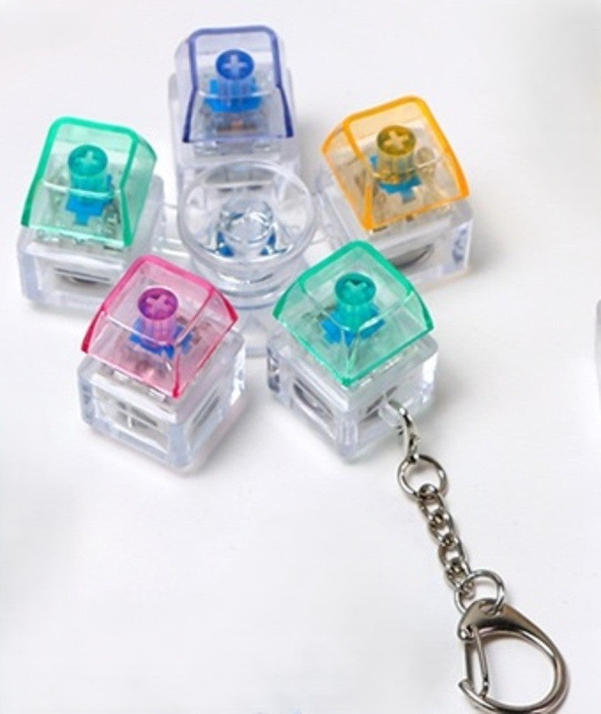 5 Key Light Up Spinning Top Keychain-1