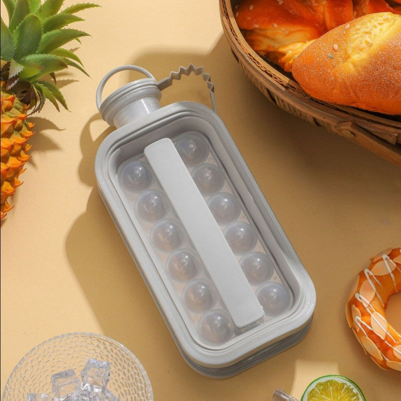 IceSphere Bottle - Perfect Round Ice ball Making Water Bottle - Grey Colour-1