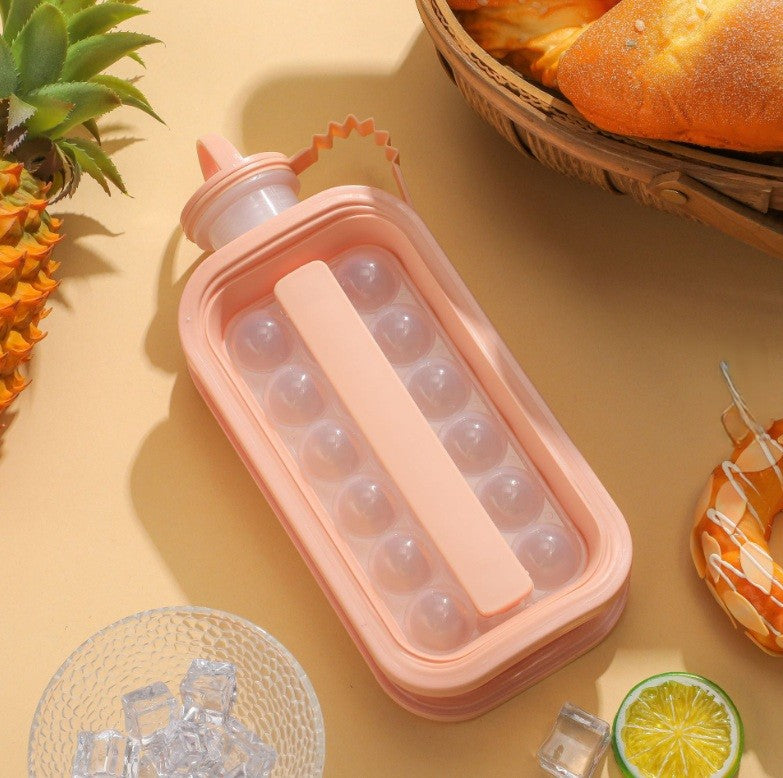 IceSphere Bottle - Perfect Round Ice ball Making Water Bottle - Pink Colour-1