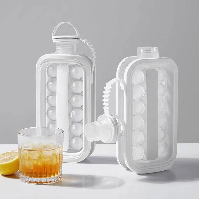 IceSphere Bottle - Perfect Round Ice ball Making Water Bottle - White Colour-10