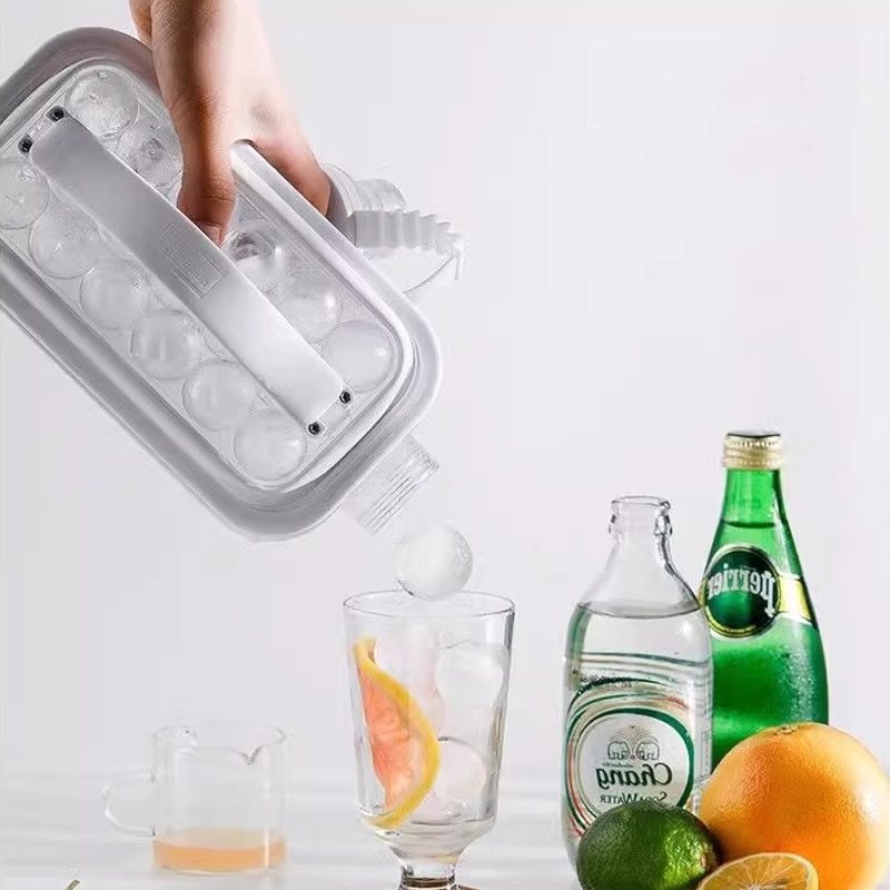 IceSphere Bottle - Perfect Round Ice ball Making Water Bottle - White Colour-6