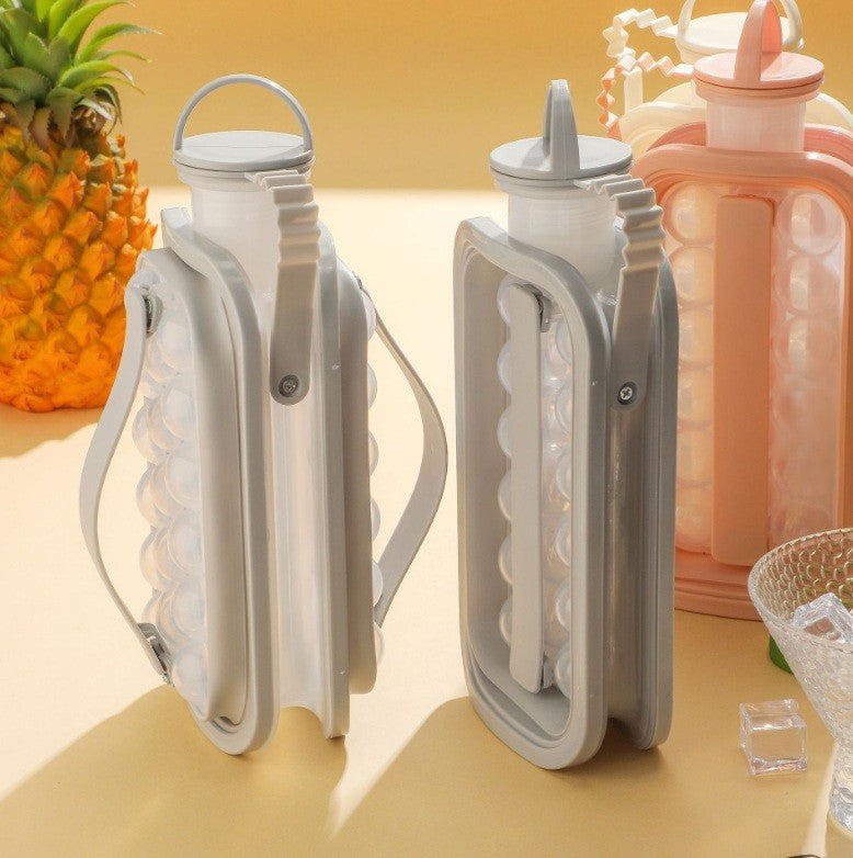 IceSphere Bottle - Perfect Round Ice ball Making Water Bottle - Grey Colour-4