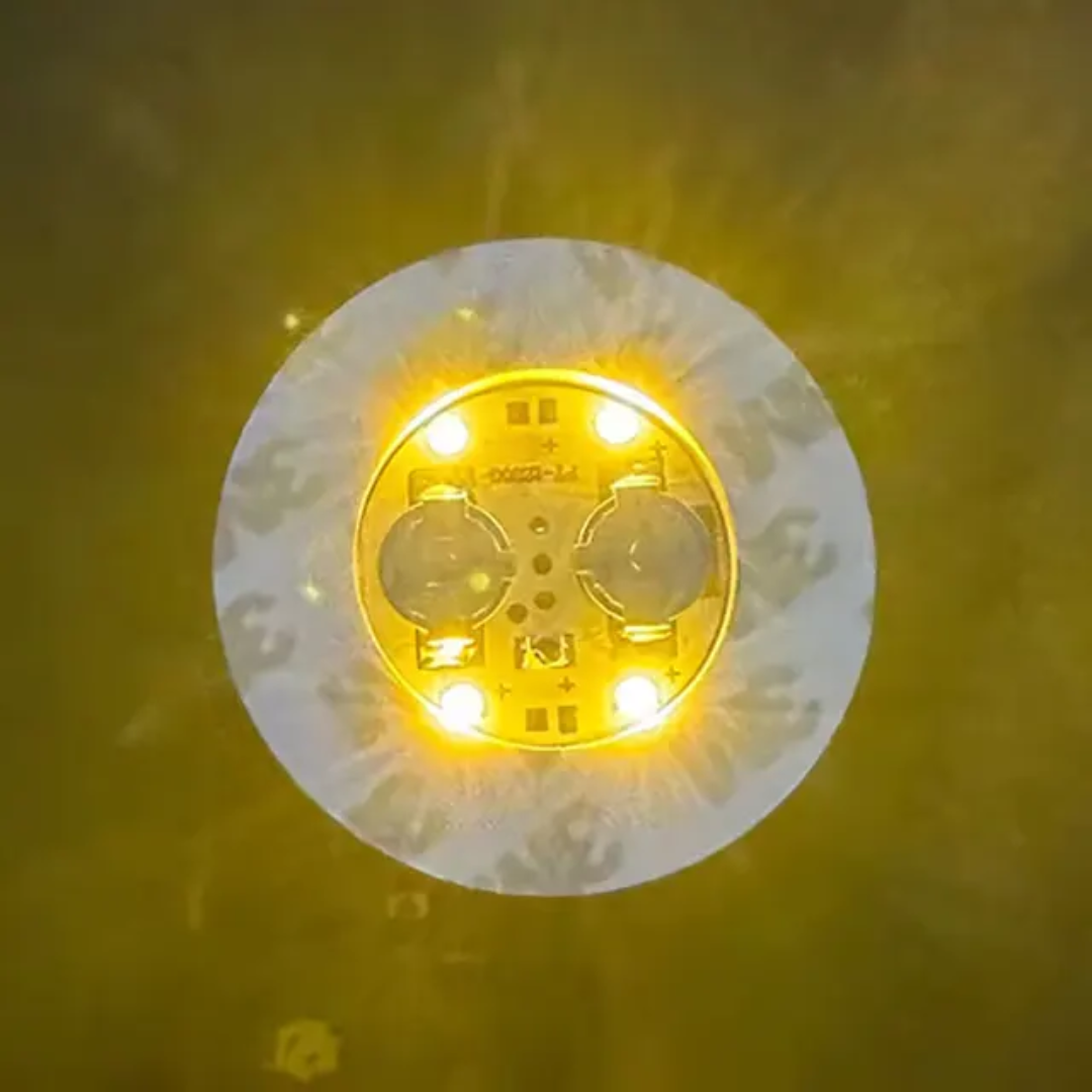 LED Light Up Coaster for Glass / Tumbler / Bottle - Yellow 10pc Set-6
