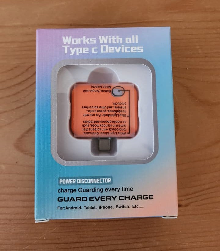 ChargeShield Mobile Phone Excess Charge Protection Device - Orange-5