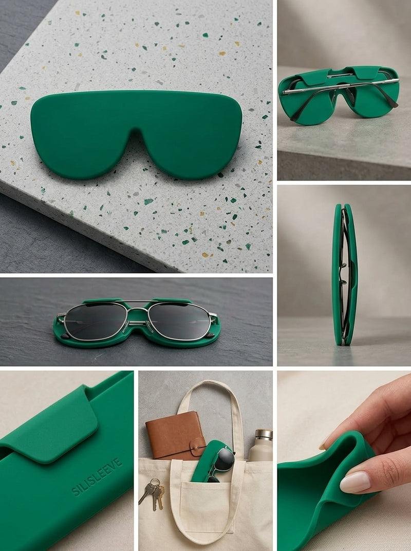 Silicon Glass Lens Protective Cover, Suitable For Glass Lens Protection & Storage Dark Green-3