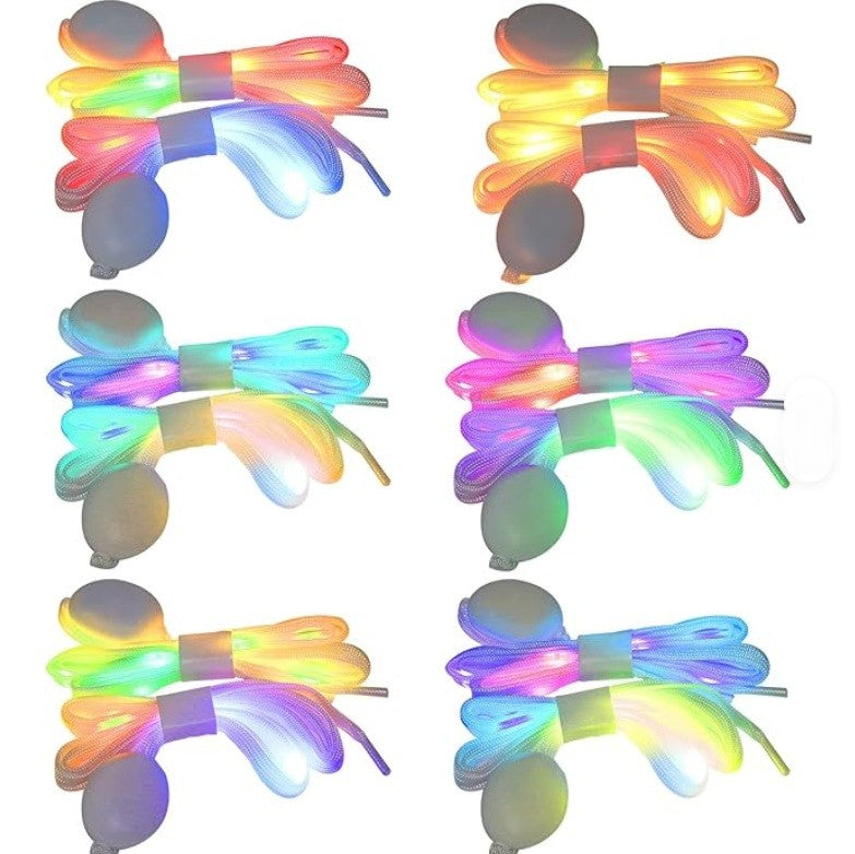 Glowing LED Shoe Lace RGB Colour - Flashing LED Shoelace with 3 Modes of Flasing Light for all.-5