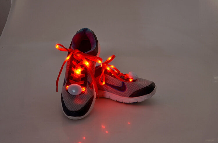 Glowing LED Shoe Lace Red Colour - Flashing LED Shoelace with 3 Modes of Flasing Light for all.-3