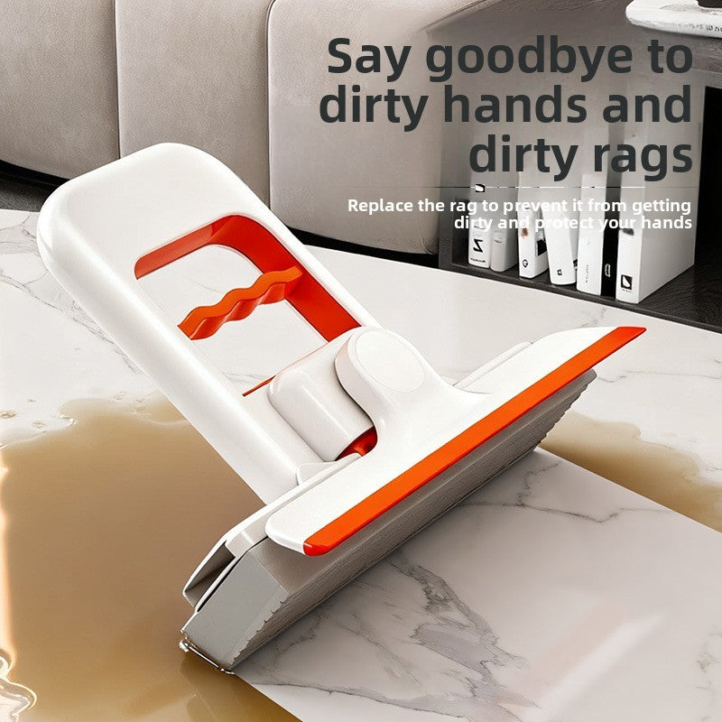 2-in-1 Foldable Sponge Mop + Tabletop Wiper-6
