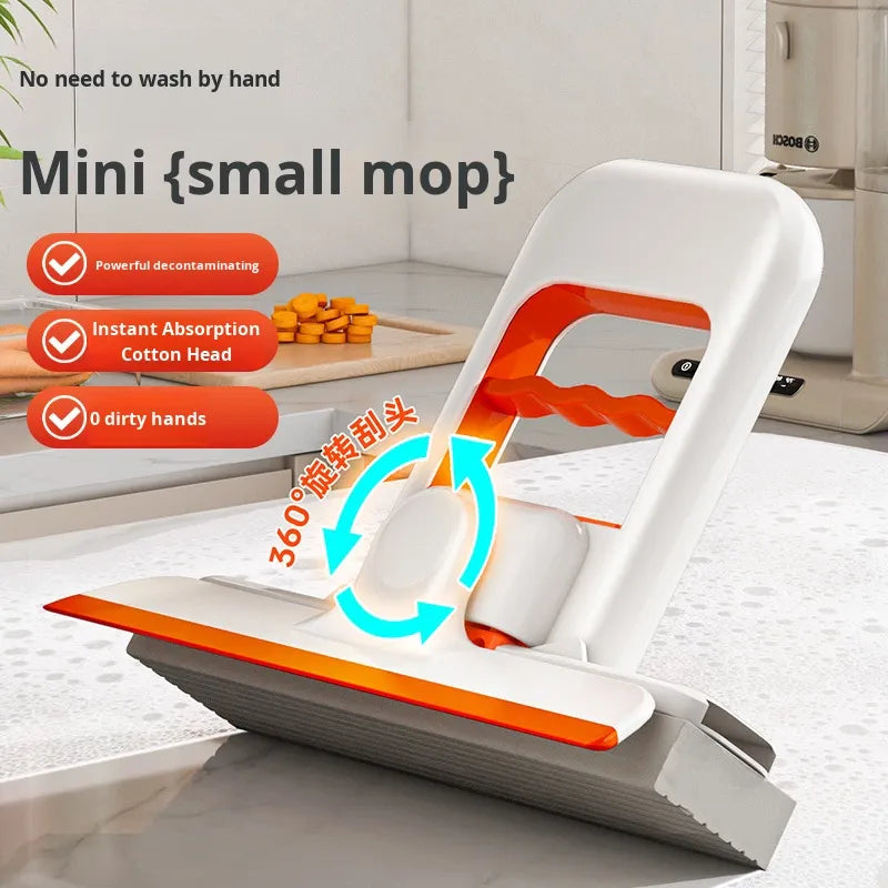 2-in-1 Foldable Sponge Mop + Tabletop Wiper-9