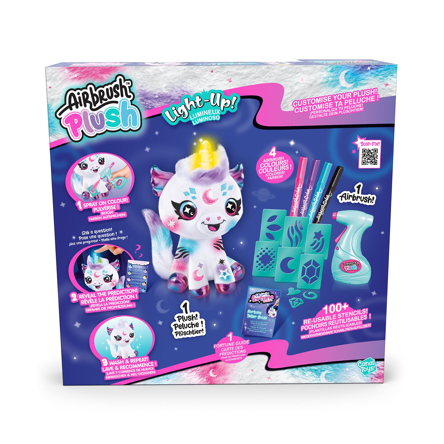 Airbrush Plush - Cosmic Unicorn-4