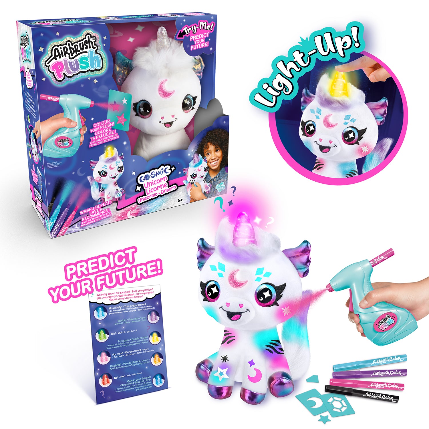 Airbrush Plush - Cosmic Unicorn-5