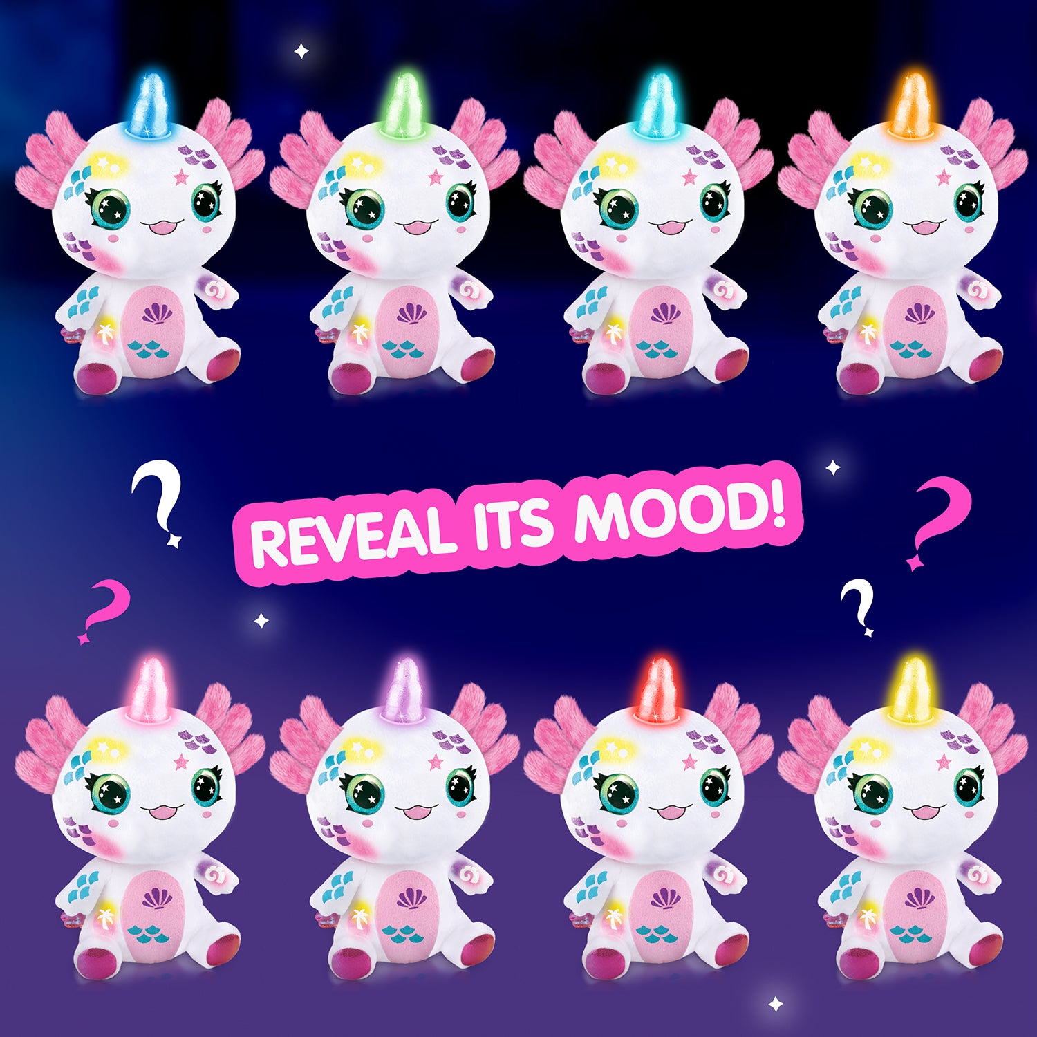 Airbrush Plush - Axolotlcorn Light Up-8