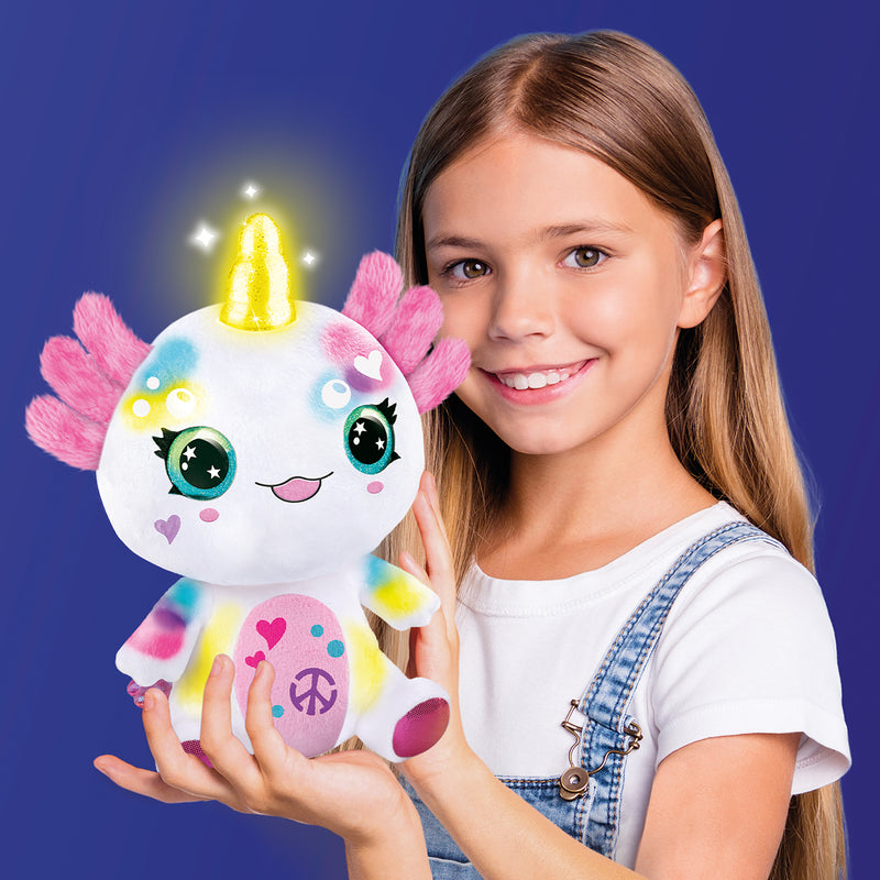 Airbrush Plush - Axolotlcorn Light Up-9