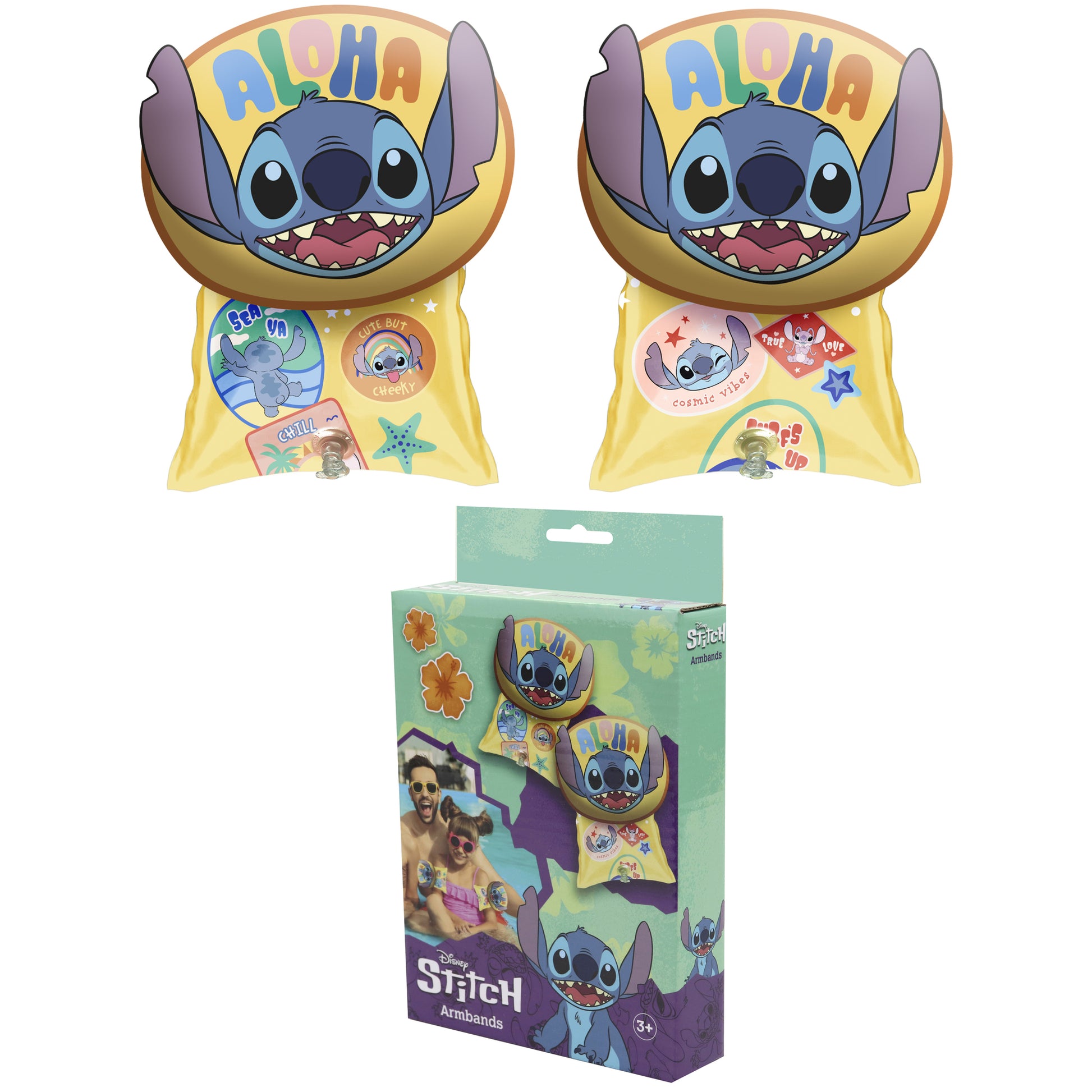 Disney 3D Arm Bands - Stitch - Packed In Color Box - 15 Cm Wide-5