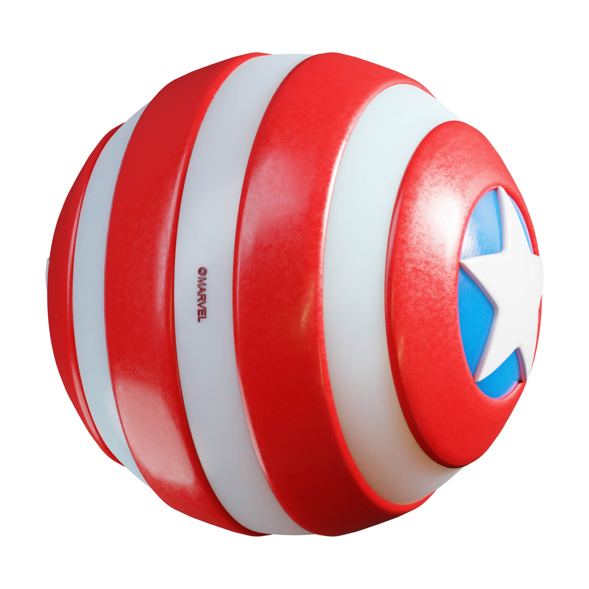 Marvel- Super Bouncerz  Asst.4- Cdu Vertical 12 Pcs - Captain America-6