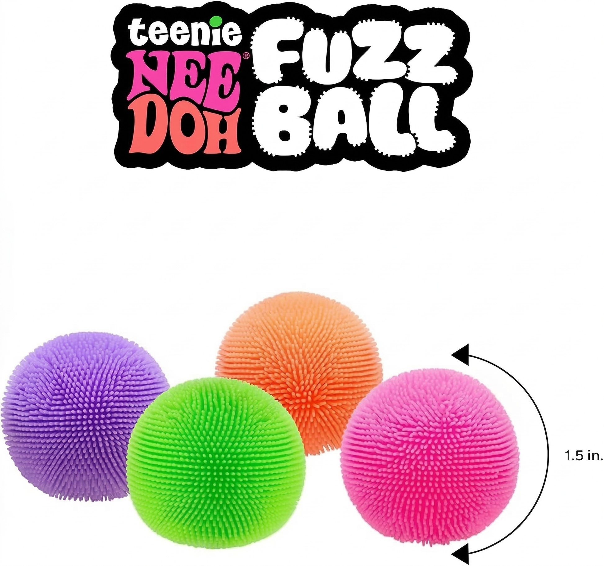 Needoh Fuzz Ball Teenie  Multi-Pack-6