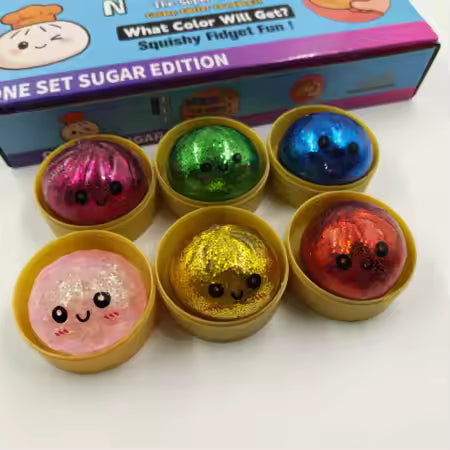 Pearls Squishy Dumpling 5cm  (Assorted Colours)-6